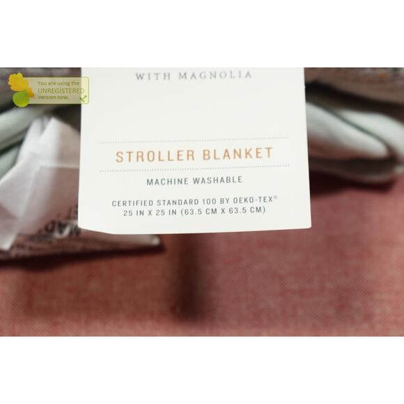 Hearth & Hand with Magnolia Meadow Bunny Quilted 25x25" Baby Stroller Blanket - Picture 4 of 6